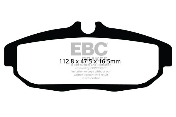 Disc brake pad set Ford USA: DP31894C EBC Brake pad set