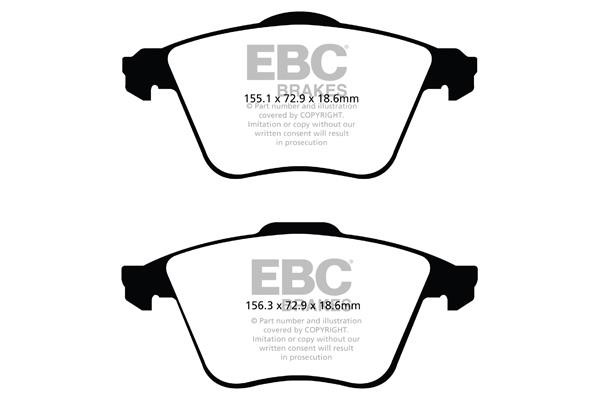 EBC DP21574 Brake Pad Set, disc brake DP21574