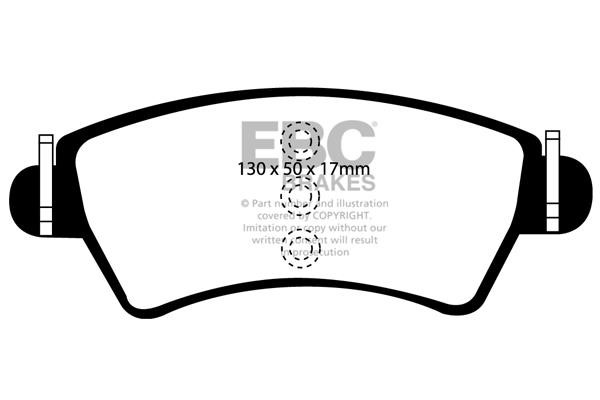 EBC DP41234R Brake Pad Set, disc brake DP41234R