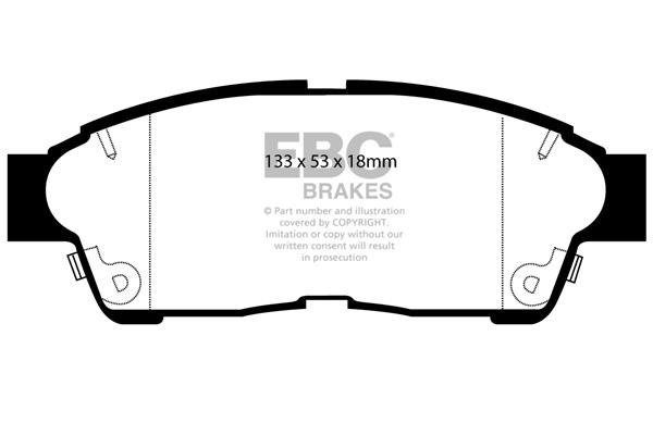 EBC DP2964 Brake Pad Set, disc brake DP2964