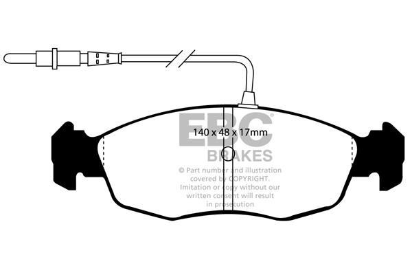 EBC DP2948 Brake Pad Set, disc brake DP2948