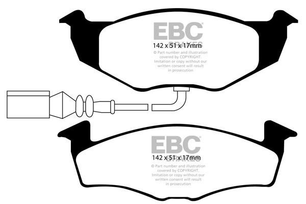 EBC DP21498 Brake Pad Set, disc brake DP21498