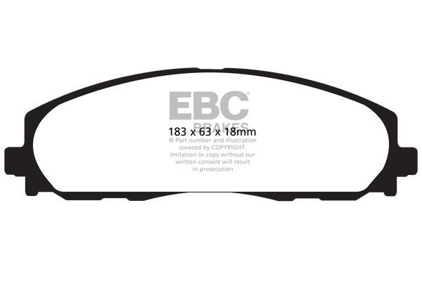 EBC DP61888 Brake Pad Set, disc brake DP61888