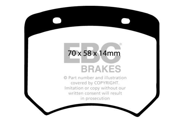 Brake pad kit Morgan Aero 8: DP3102C EBC Brake pad set