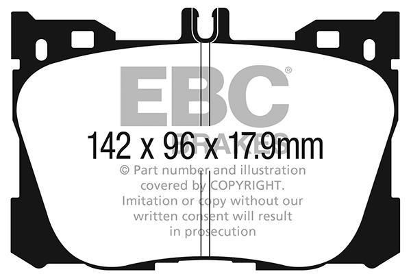 EBC DP63070 Brake Pad Set, disc brake DP63070