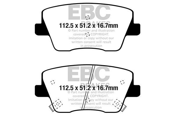 EBC DP42344R Brake Pad Set, disc brake DP42344R