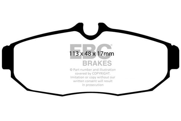 Brake pad Ford Australia Mustang: DP41741R EBC Brake pad set