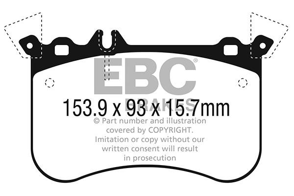 EBC DP42311R Brake Pad Set, disc brake DP42311R