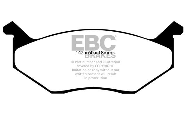 EBC DP4678R Brake Pad Set, disc brake DP4678R