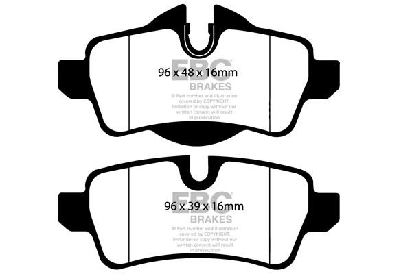 Disc brake pad set Mini Mini Paceman: DP51931NDX EBC Brake pad set