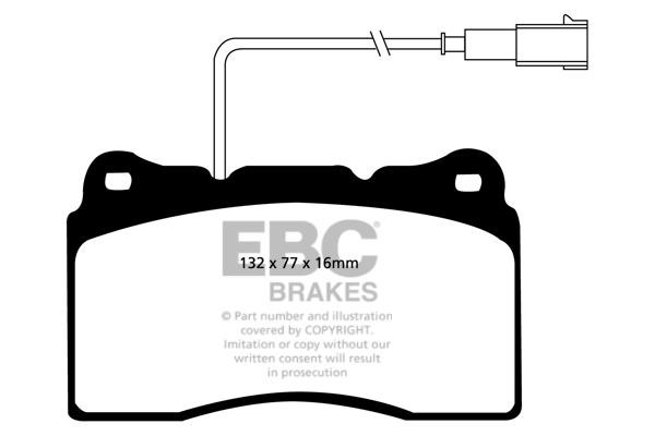 EBC DP41536R Brake Pad Set, disc brake DP41536R