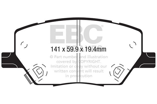 EBC DP22239 Brake Pad Set, disc brake DP22239