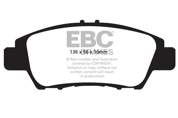 EBC DP42041R Brake Pad Set, disc brake DP42041R
