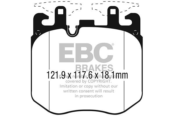 EBC DP32304C Brake Pad Set, disc brake DP32304C
