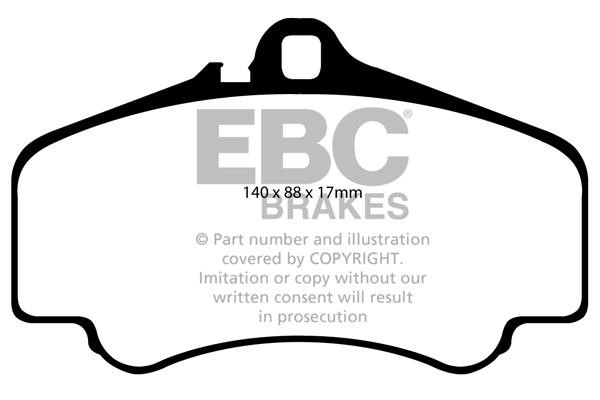 EBC DP41454R Brake Pad Set, disc brake DP41454R