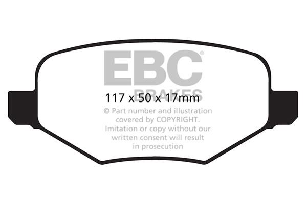 EBC DP41826R Brake Pad Set, disc brake DP41826R
