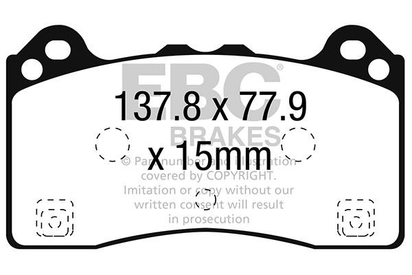 EBC DP92274 Brake Pad Set, disc brake DP92274