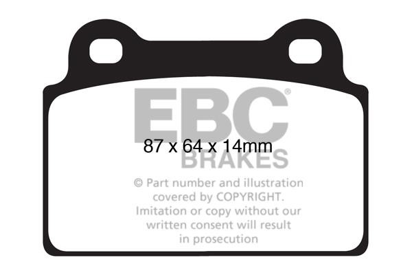 EBC DP41985R Brake Pad Set, disc brake DP41985R