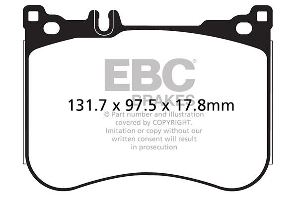 EBC DP42178R Brake Pad Set, disc brake DP42178R