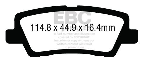 EBC DP33012C Brake Pad Set, disc brake DP33012C