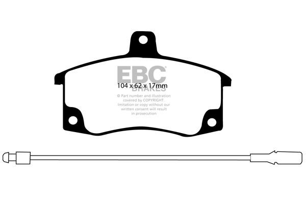 Brake pad Lada Largus: DP41192R EBC Brake pad set