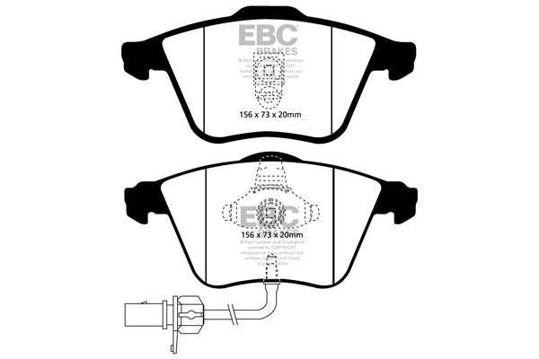 EBC DP31510C Brake Pad Set, disc brake DP31510C