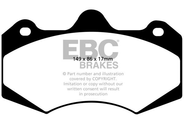 EBC DP9042 Brake Pad Set, disc brake DP9042