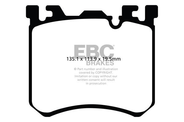 Brake pad Rolls-Royce Wraith: DP42091R EBC Brake pad set