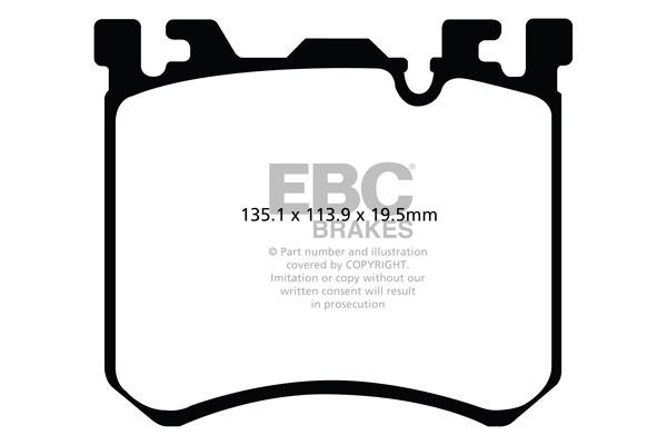 Brake pad Rolls-Royce Wraith: DP52091NDX EBC Brake pad set