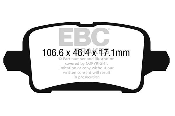 EBC DP22268 Brake Pad Set, disc brake DP22268