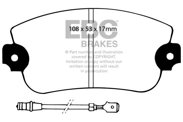 EBC DP2230 Brake Pad Set, disc brake DP2230