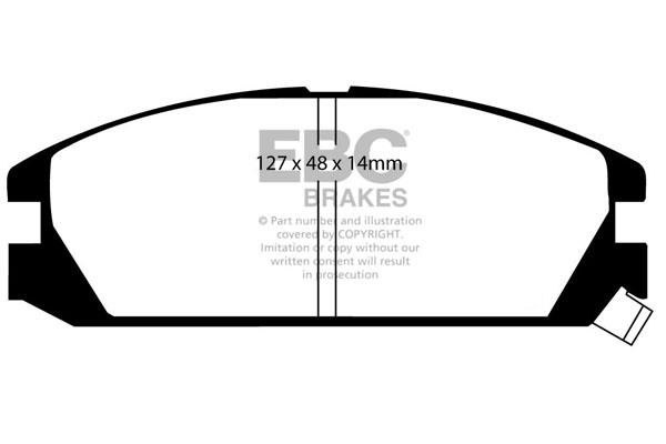 Brake pad Isuzu Piazza: DP2623 EBC Brake pad set