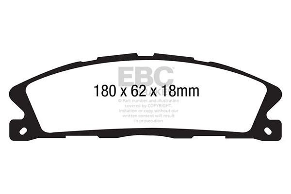 EBC DP21886 Brake Pad Set, disc brake DP21886