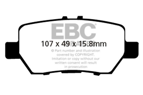 EBC DP41736R Brake Pad Set, disc brake DP41736R