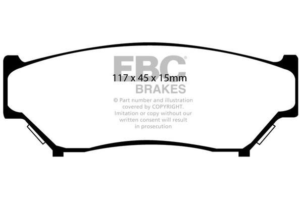 EBC DP6979 Brake Pad Set, disc brake DP6979