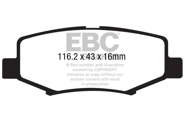 EBC DP41799R Brake Pad Set, disc brake DP41799R