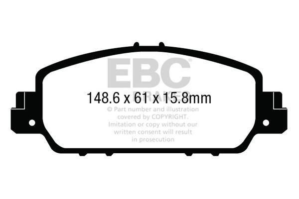 EBC DP23014 Brake Pad Set, disc brake DP23014