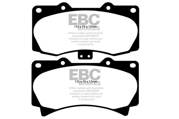 Brake pad Hummer: DP41759R EBC Brake pad set