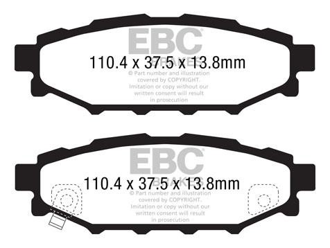 EBC DP31584C Brake Pad Set, disc brake DP31584C