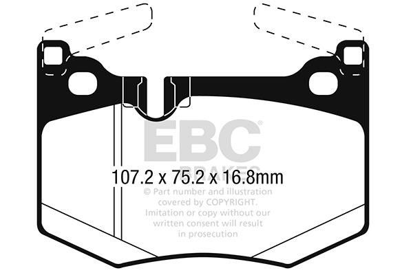 EBC DP32261C Brake Pad Set, disc brake DP32261C