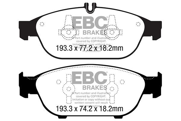 EBC DP42169R Brake Pad Set, disc brake DP42169R