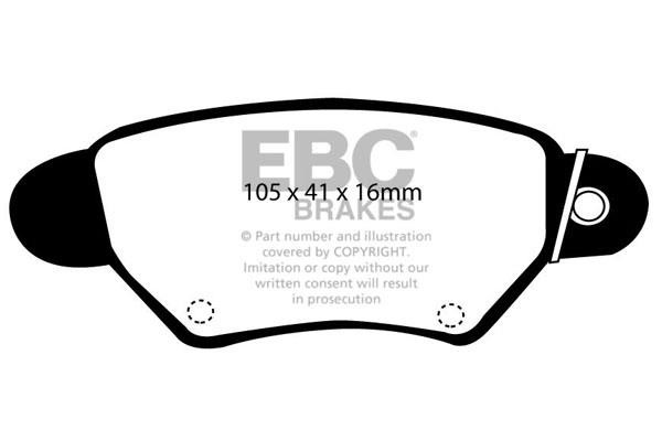 EBC DP41186R Brake Pad Set, disc brake DP41186R