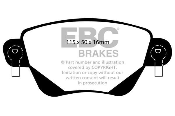 EBC DP41350R Brake Pad Set, disc brake DP41350R