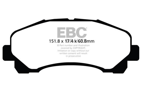 EBC DP62113 Brake pad set DP62113 DP62113 EBC Brake pad set