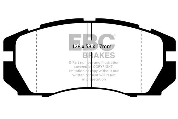 EBC DP2966 Brake Pad Set, disc brake DP2966