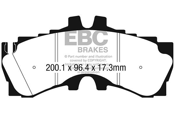 EBC DP42323R Brake Pad Set, disc brake DP42323R