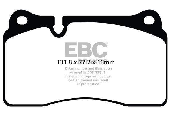 EBC DP82070RP1 Brake Pad Set, disc brake DP82070RP1