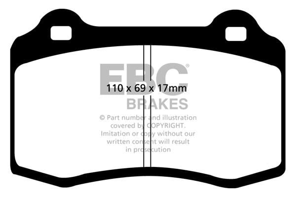 EBC DP41031R Brake Pad Set, disc brake DP41031R