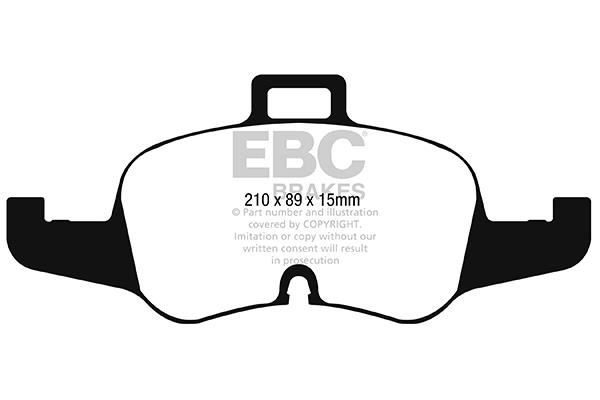 EBC DP42256R Brake Pad Set, disc brake DP42256R