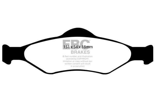 EBC DP41300R Brake Pad Set, disc brake DP41300R